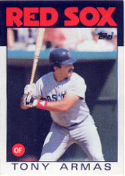 1986 Topps Baseball Cards      255     Tony Armas
